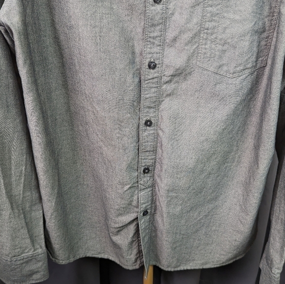 William Rast Men's Heathered Grey Button Down Sz XXL - Picture 4 of 11